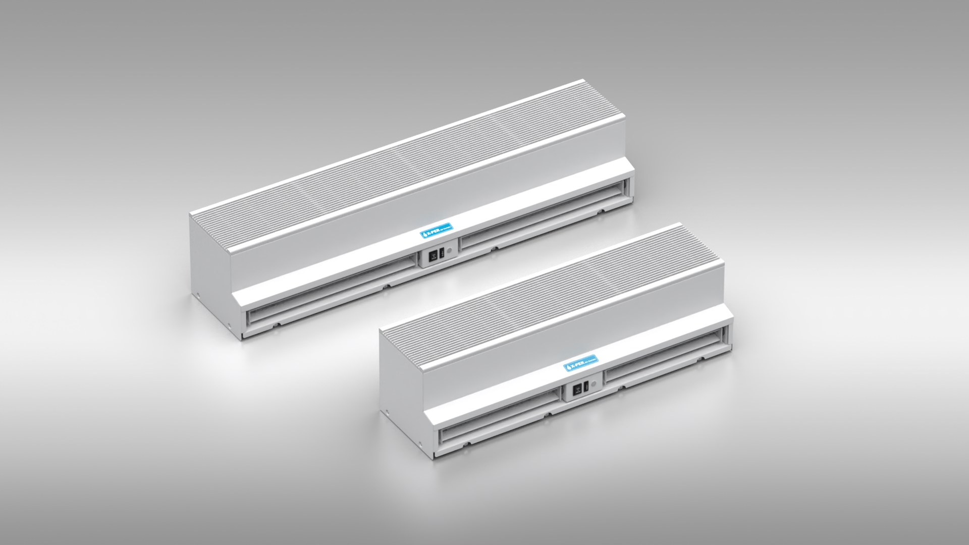 90cm and 120cm Horizontal Air Curtain side by side Comparison